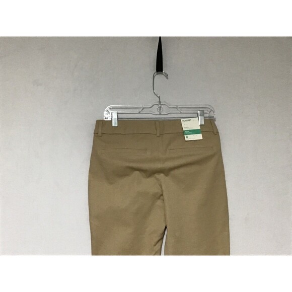 Old Navy Pixie Pants Chino Womens Sz 6 Mid Rise Tan Light Brown Ankle Preppy - Picture 5 of 14